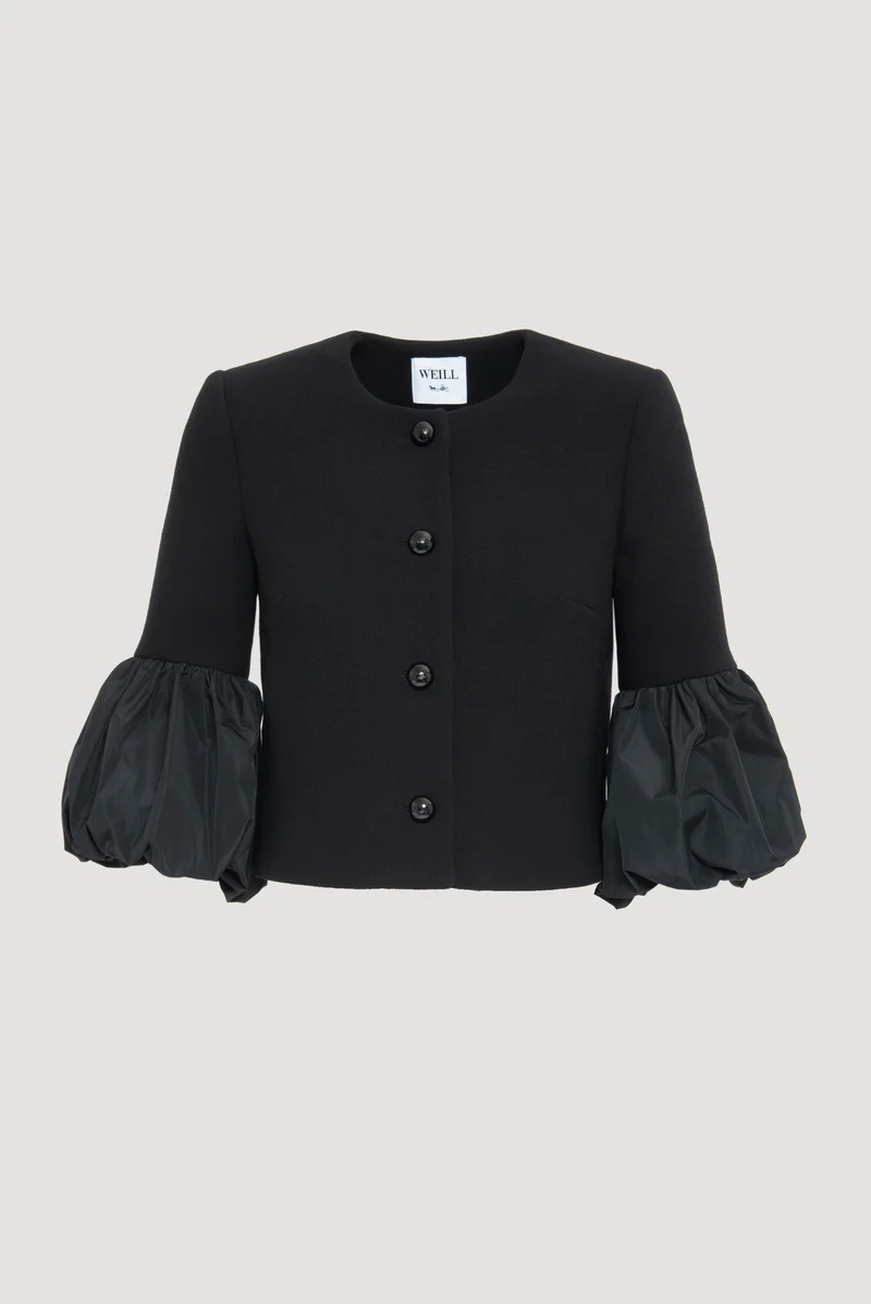 Veste à manches bouffantes