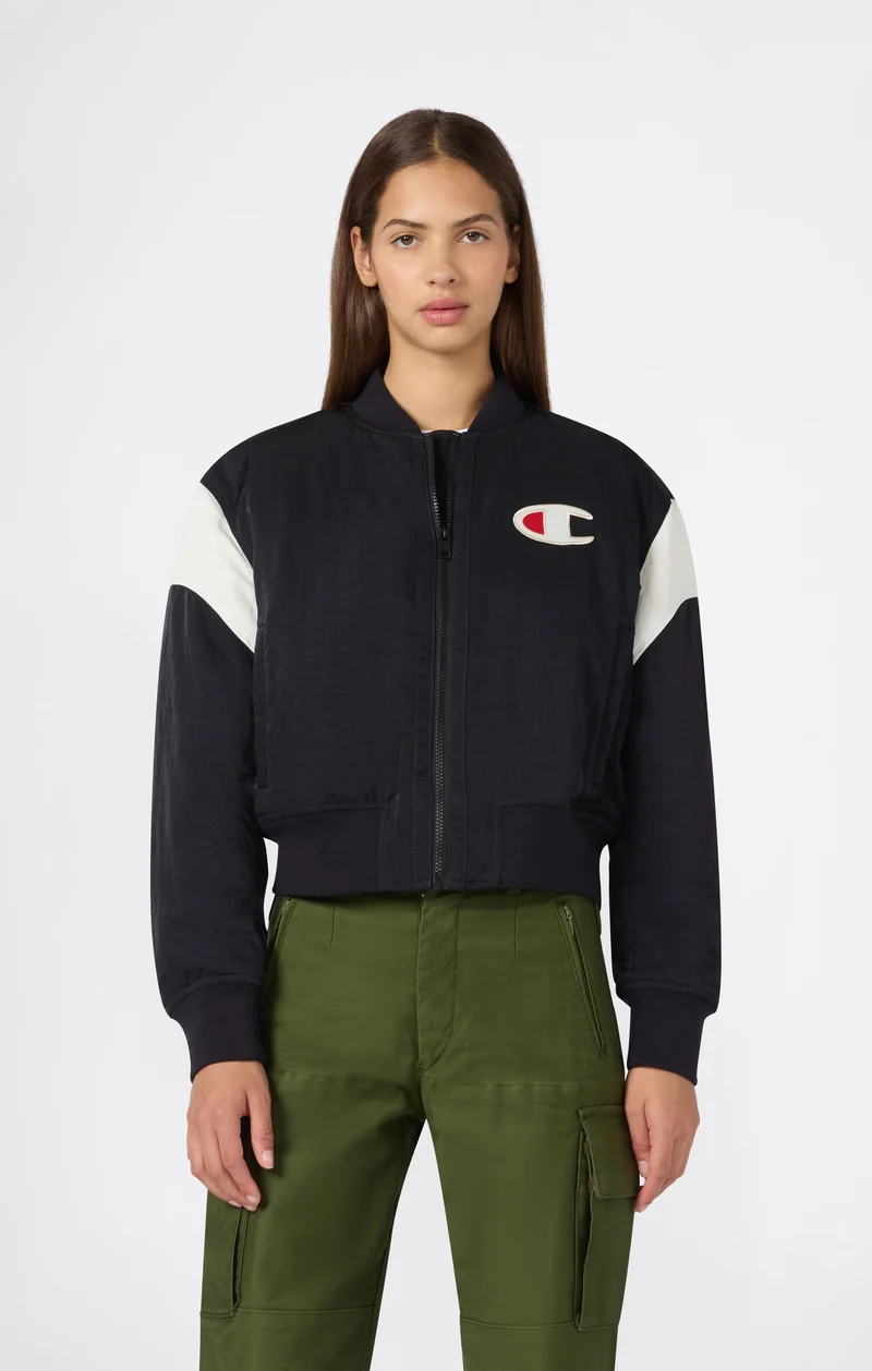 Women's Water-Repellent Bomber Jacket with C Logo