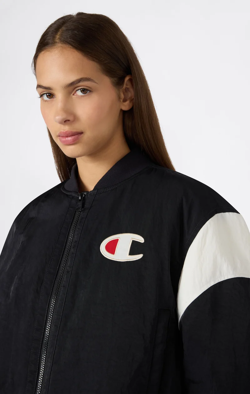 Women's Water-Repellent Bomber Jacket with C Logo