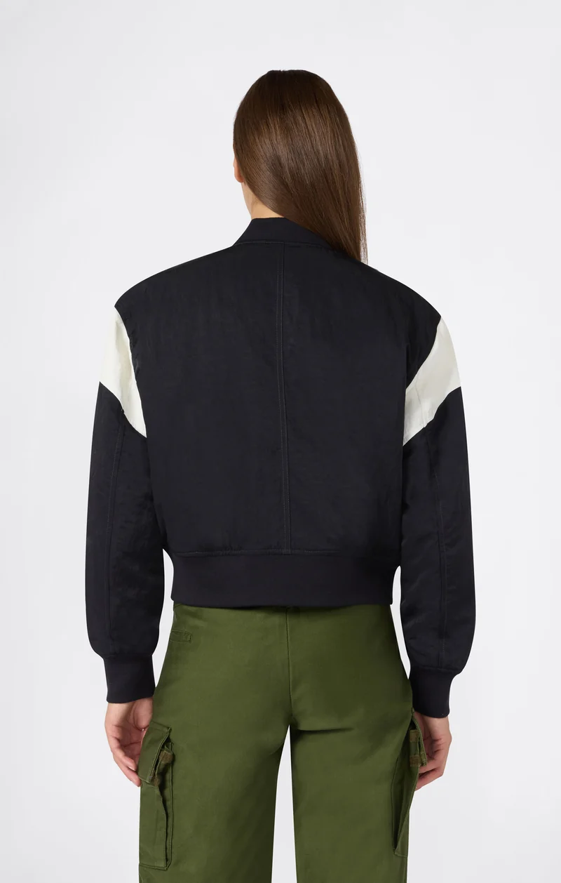 Women's Water-Repellent Bomber Jacket with C Logo