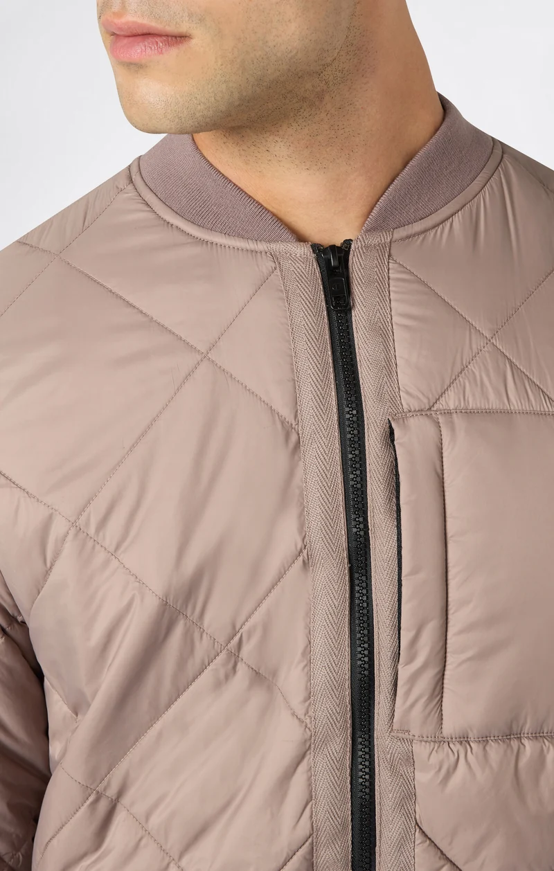 Men's Quilted Bomber Jacket