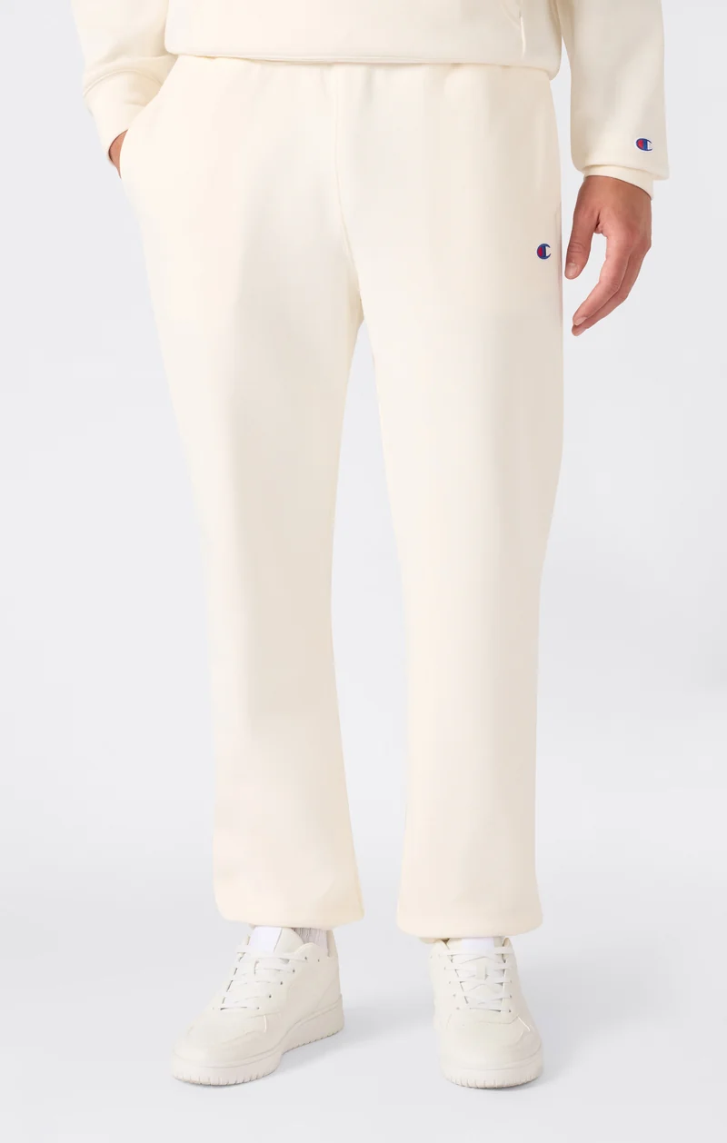 Men’s Trousers with Elasticated Cuffs, C Logo and Brushed Interior