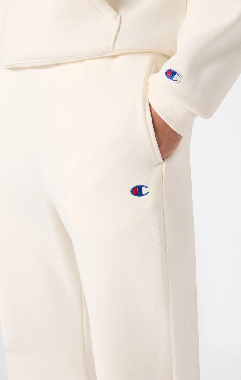 Men’s Trousers with Elasticated Cuffs, C Logo and Brushed Interior