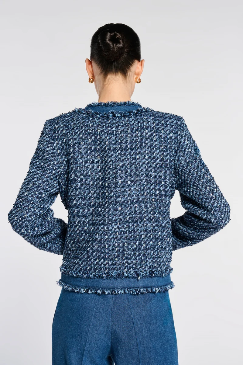 Veste en tweed et jean
