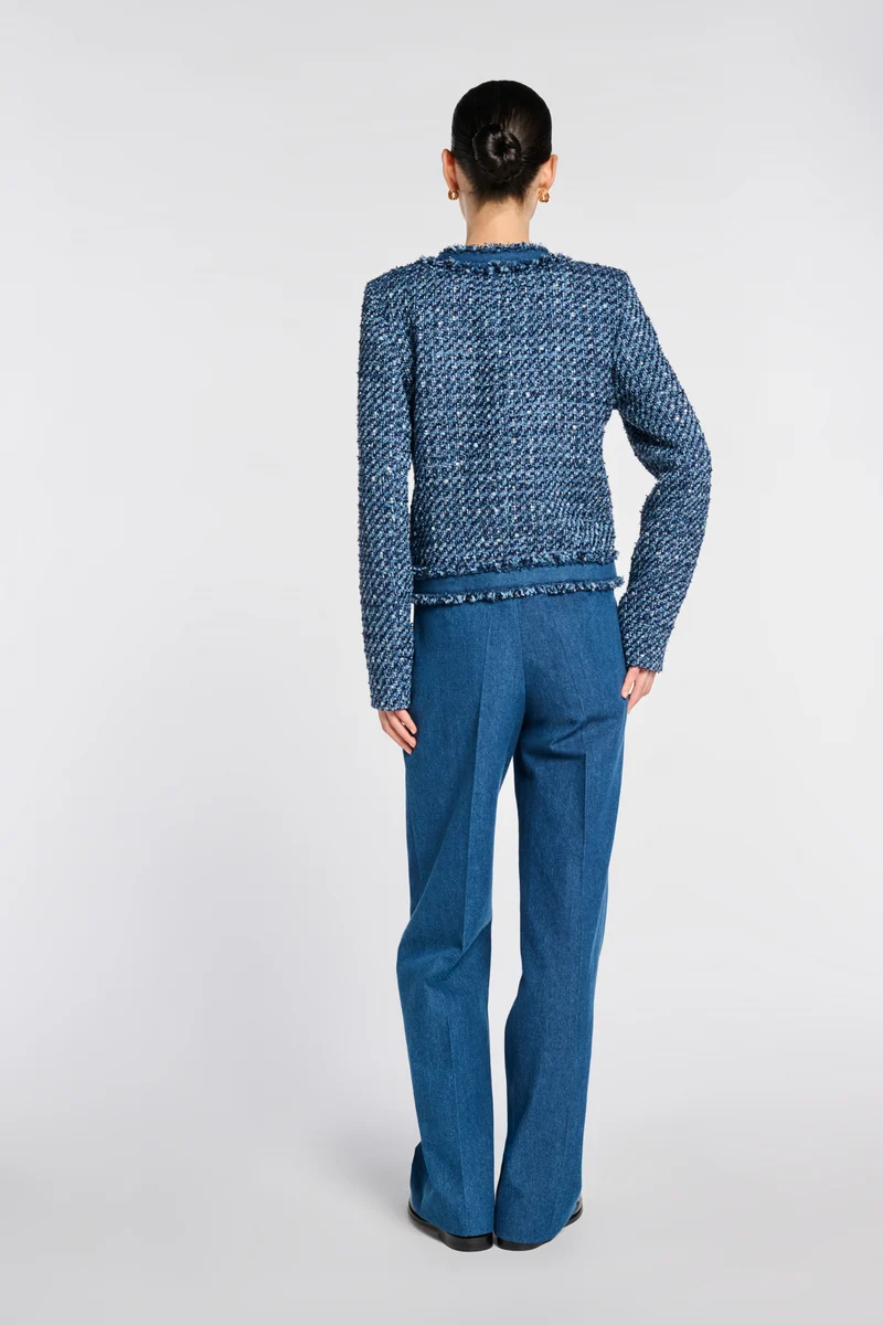 Veste en tweed et jean