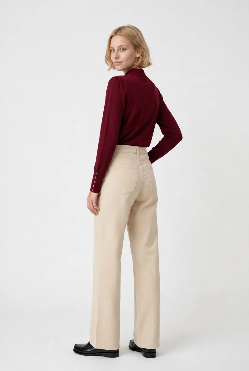 Jean large en velours