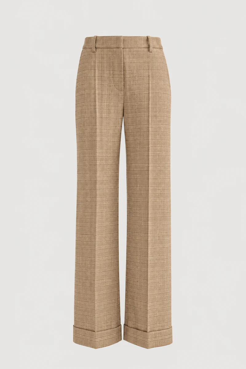 Pantalon large Prince-de-Galles