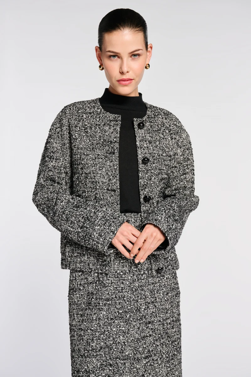 Blouson en tweed