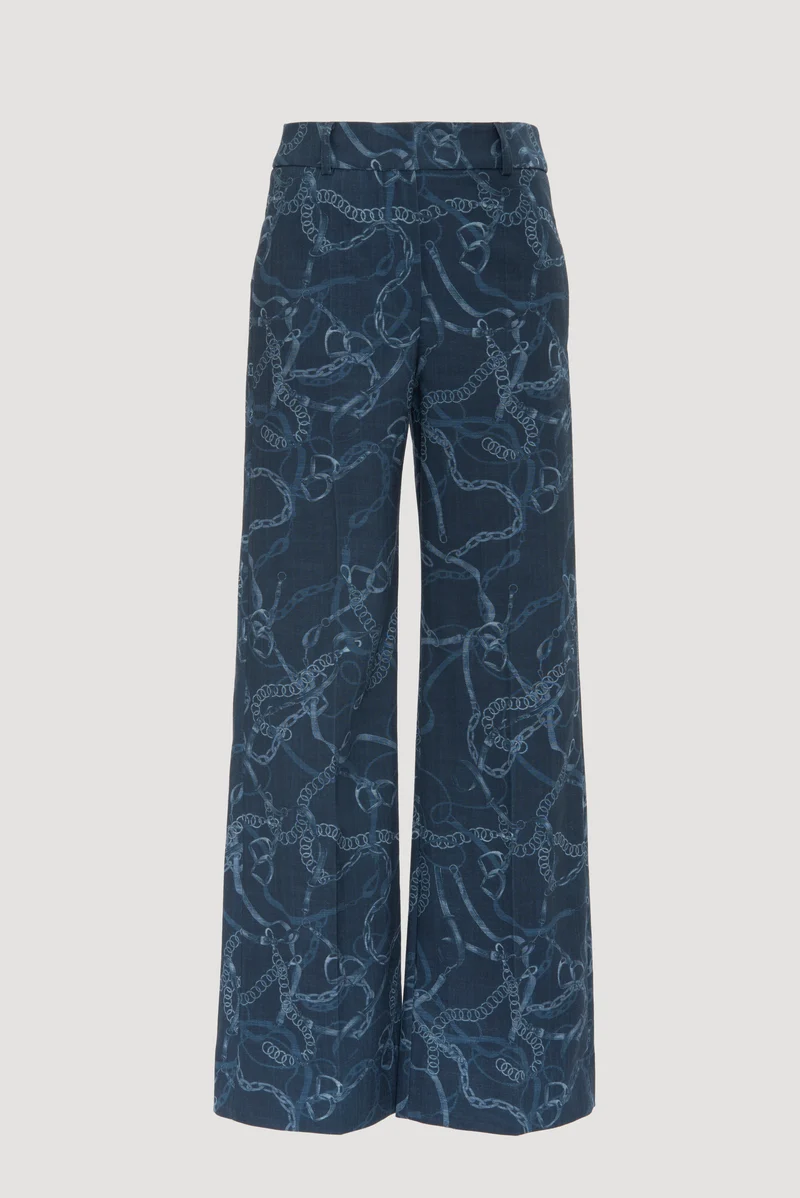 Pantalon denim imprimé