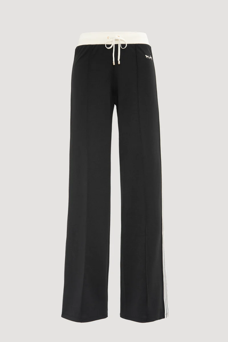 Pantalon jogging en jersey satiné