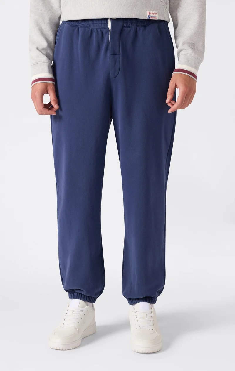Men’s Reverse Weave Trousers with Cuffs and Brushed Interior Modern Ametora