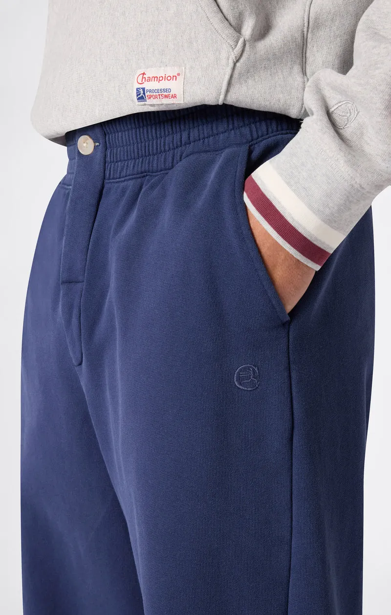Men’s Reverse Weave Trousers with Cuffs and Brushed Interior Modern Ametora