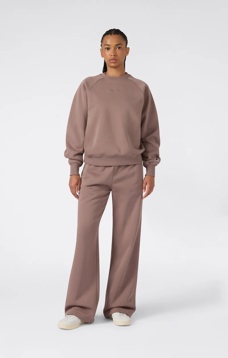 Women’s Wide Leg Trousers with Drawcord and Brushed Interior