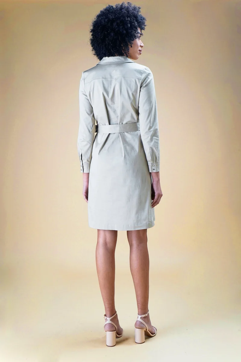Robe saharienne en coton