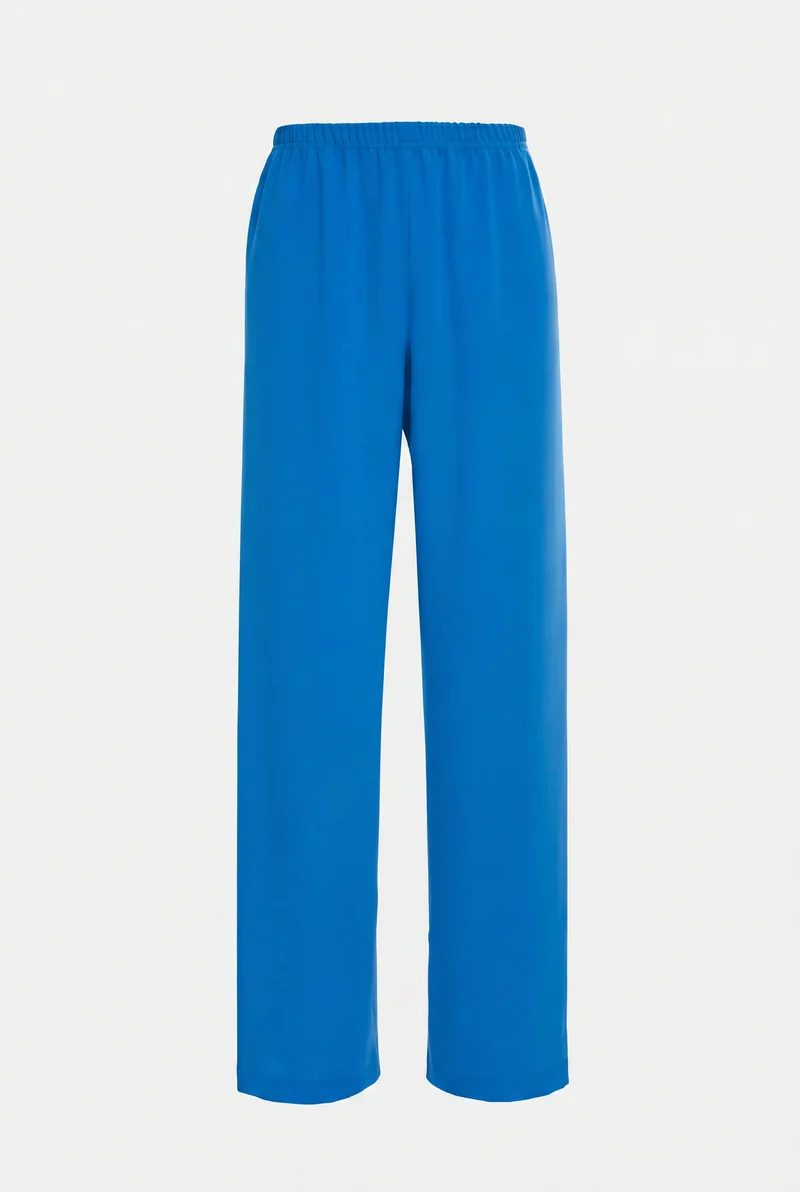 Pantalon large élastiqué