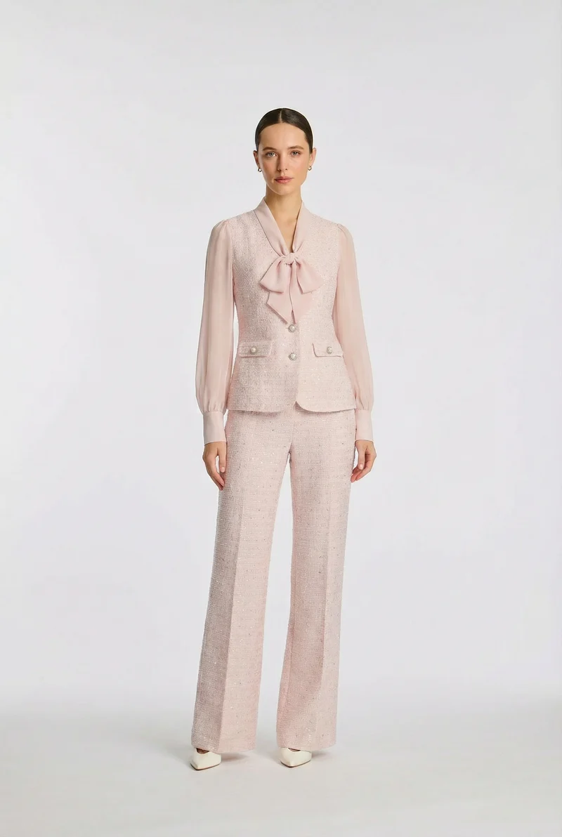 Pantalon en tweed