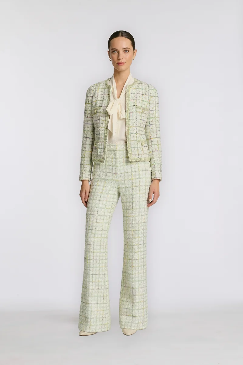 Pantalon en tweed fantaisie
