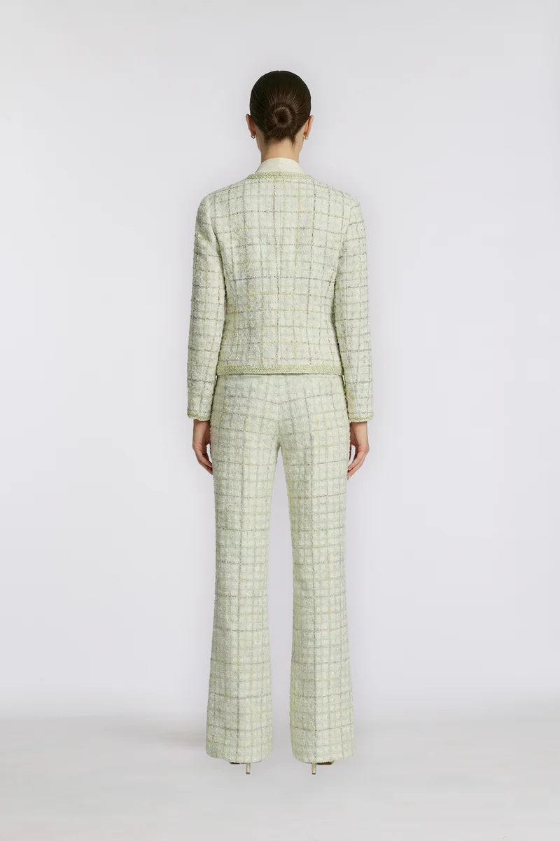 Pantalon en tweed fantaisie