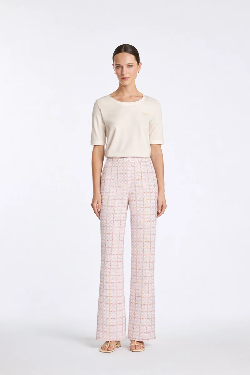 Pantalon en tweed fantaisie