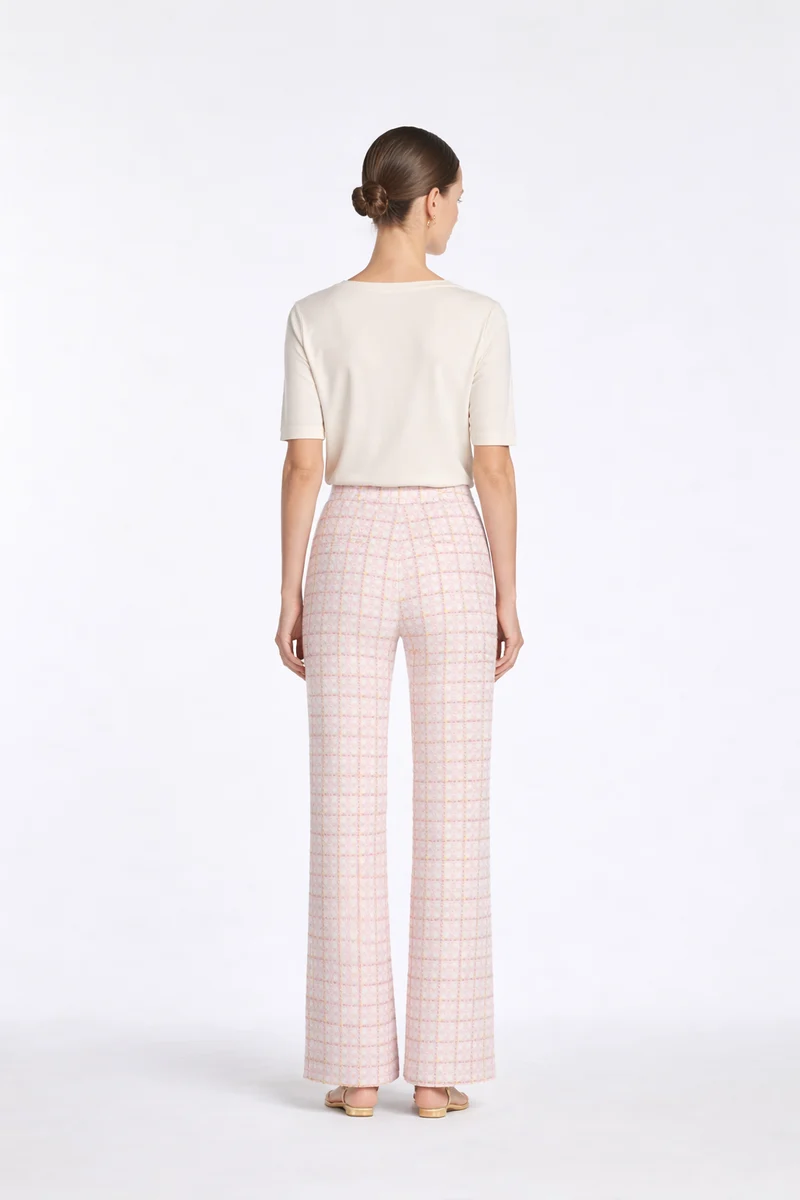 Pantalon en tweed fantaisie