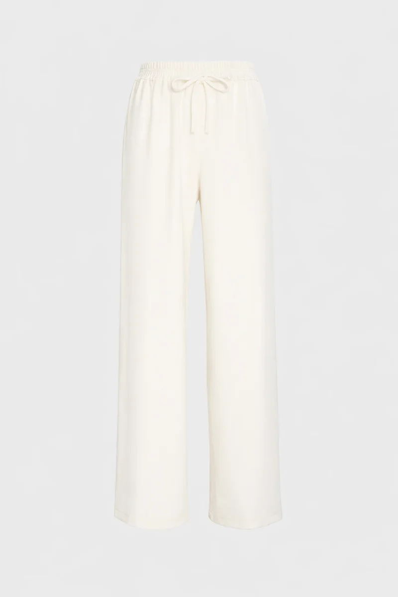 Pantalon élastiqué à bandes