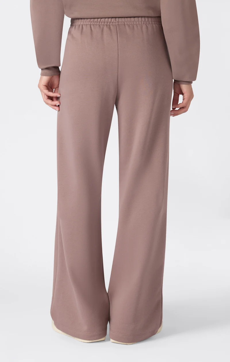 Women’s Loose Straight-Hem Trousers with Brushed Interior