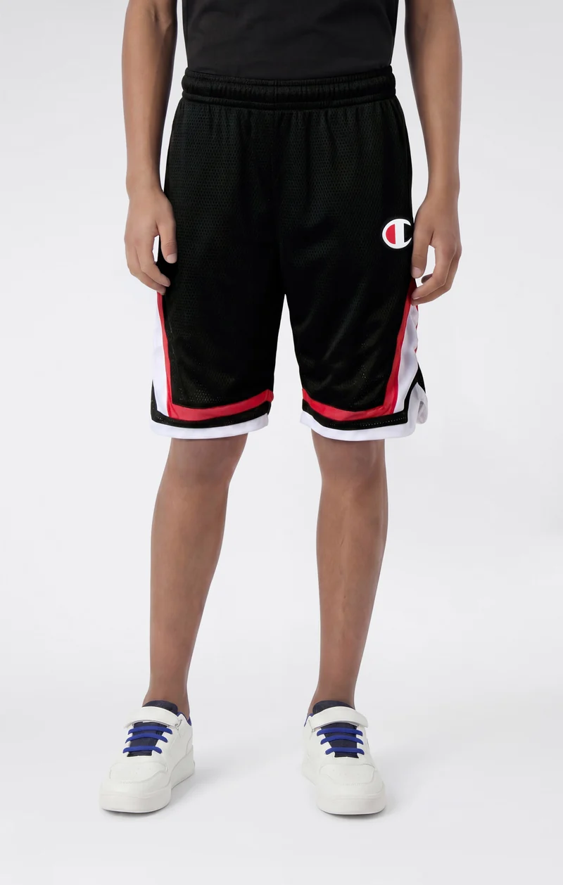 Boys' 7'' Mesh Bermuda Shorts with C Logo