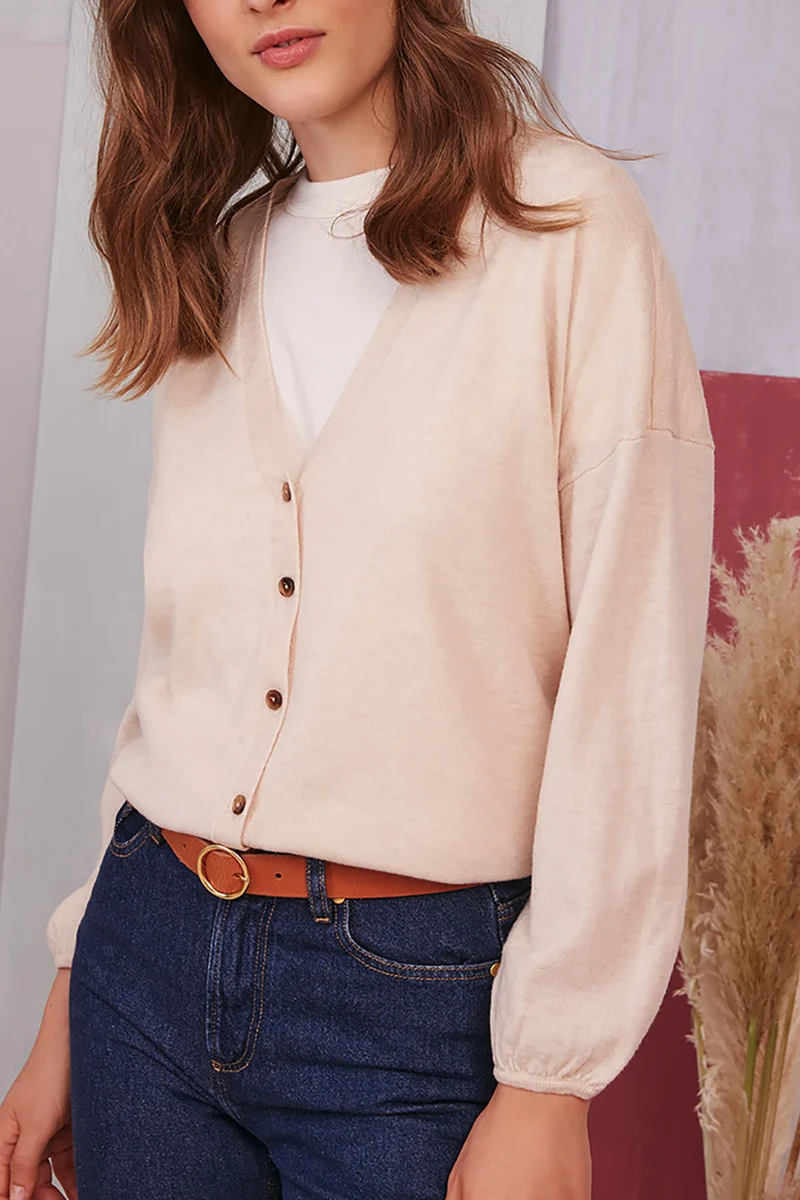 gilet addy creme chine
