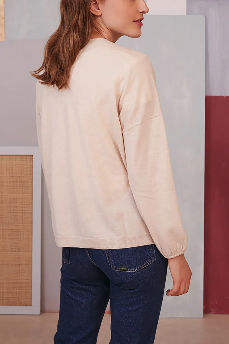 gilet addy creme chine