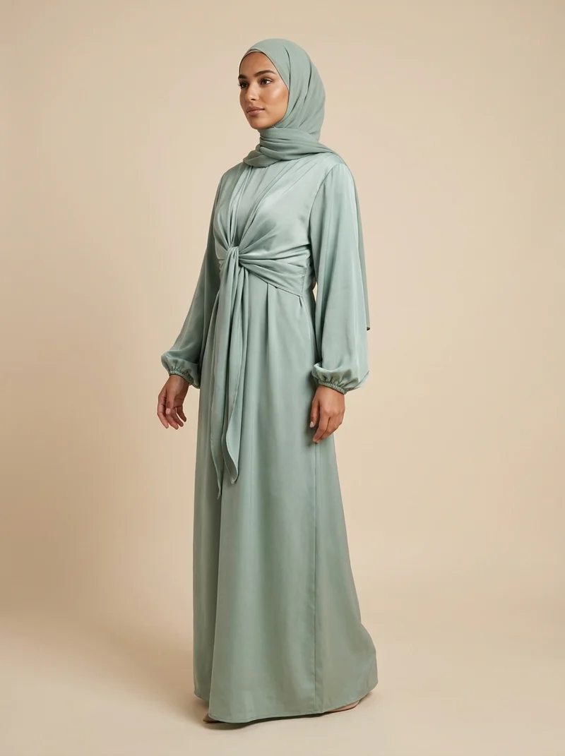 Signature – Abaya deux pièces ample et fluide