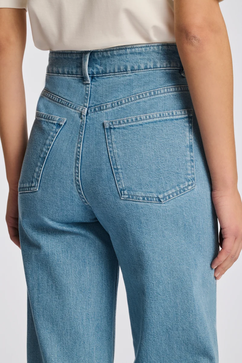 Jean large brodé