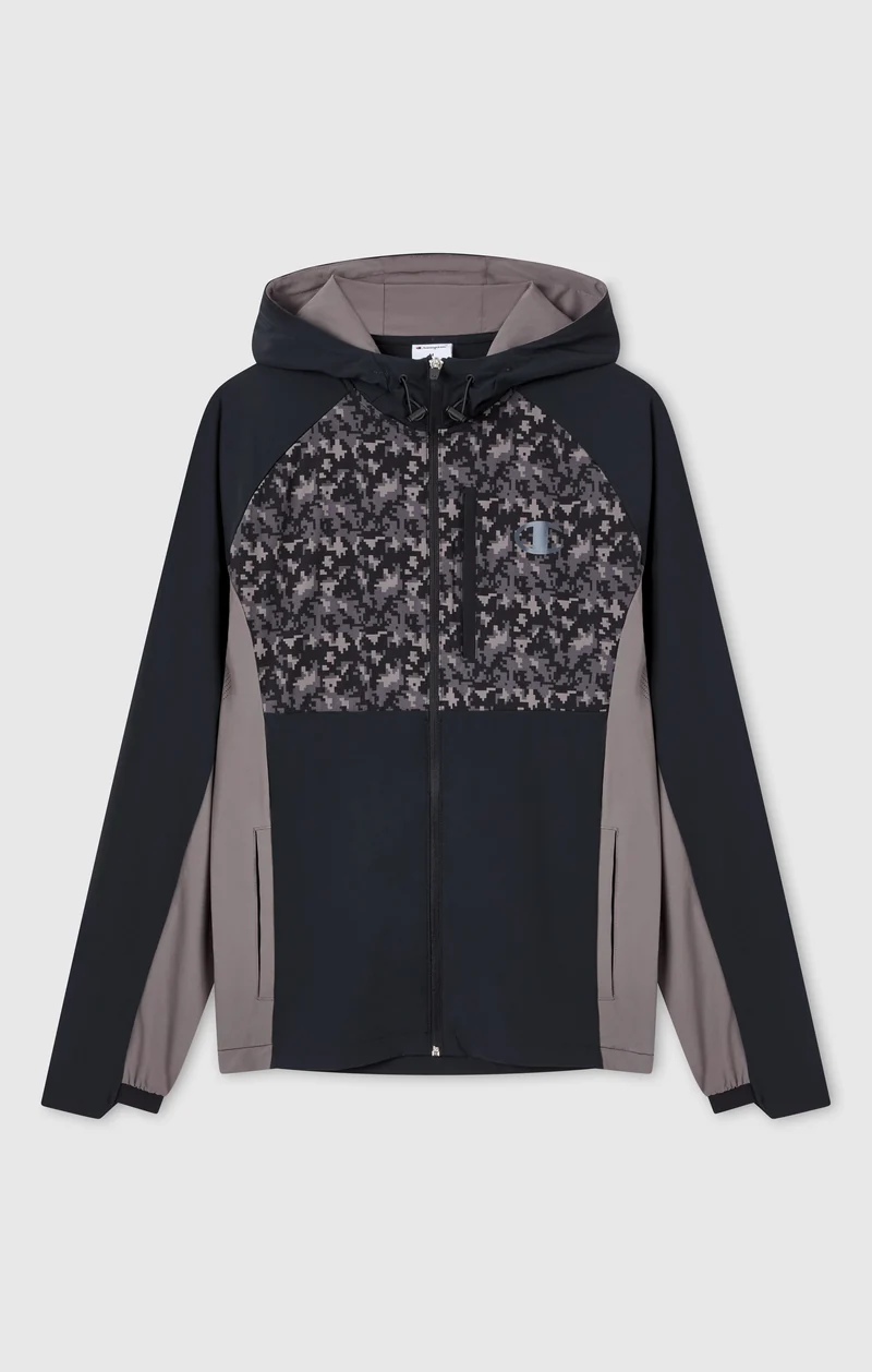 Men’s Stretch Nylon Hooded Jacket