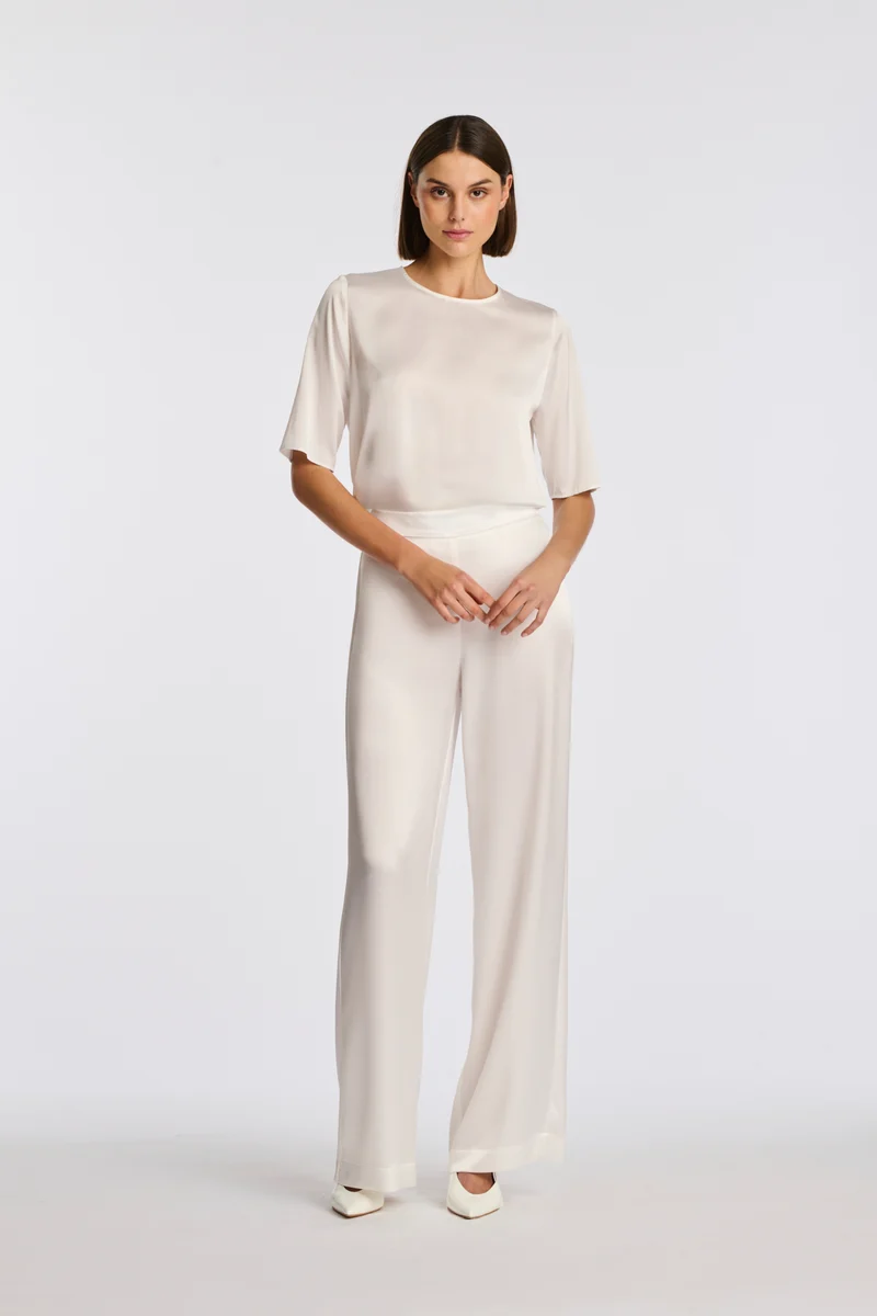 Pantalon en satin