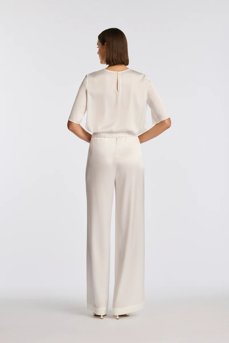 Pantalon en satin