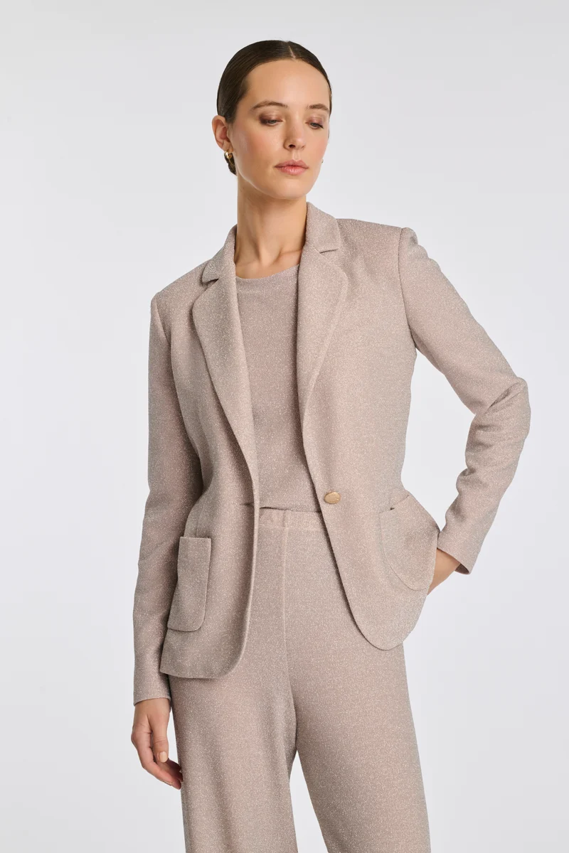 Blazer en jersey irisé
