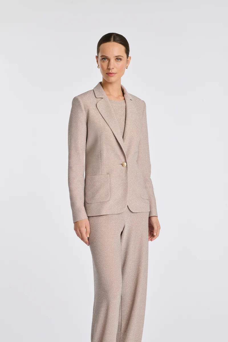 Blazer en jersey irisé