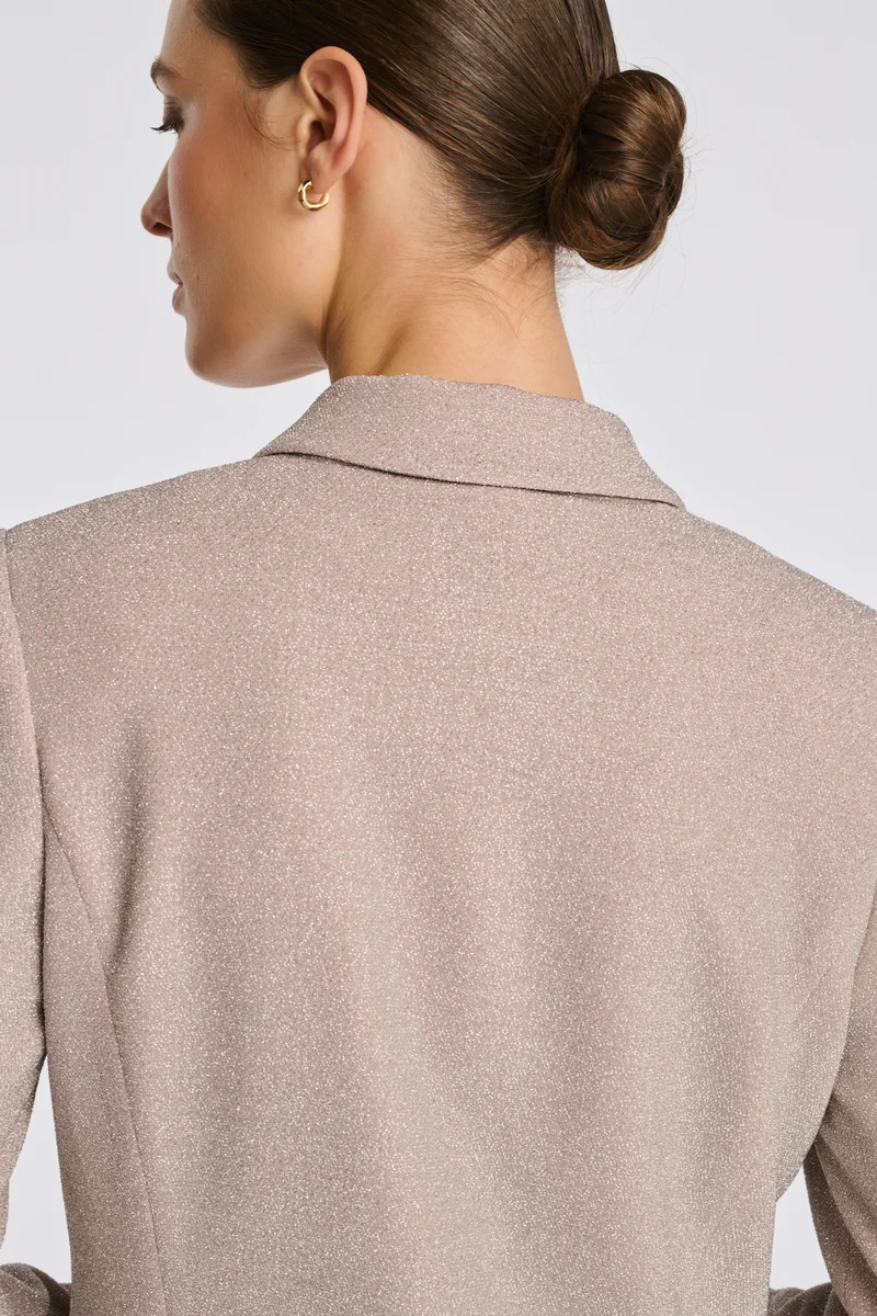 Blazer en jersey irisé