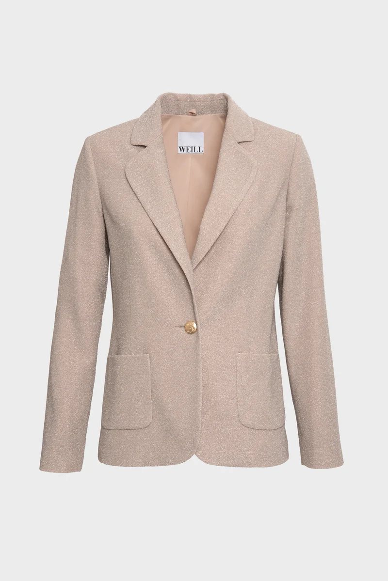 Blazer en jersey irisé