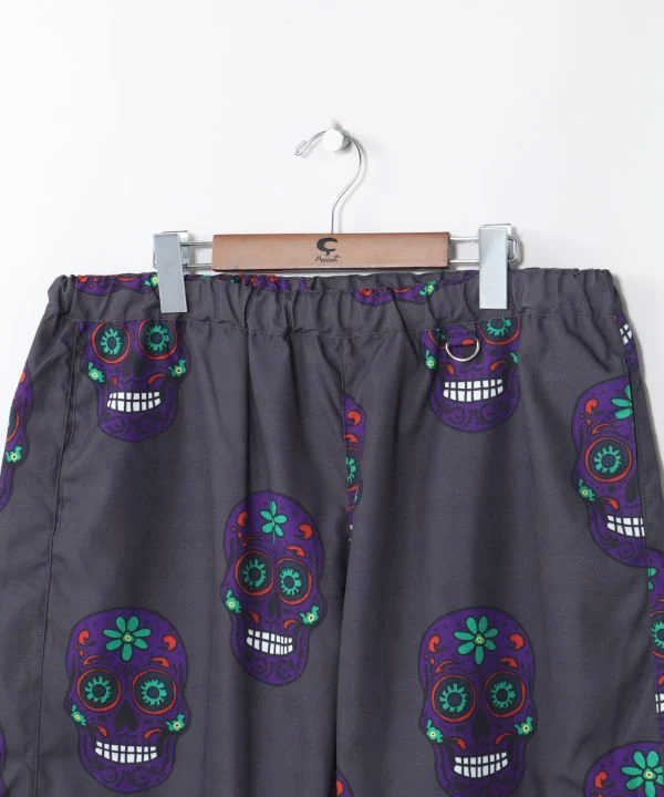 Pantalon à imprimé tête de mort mexicaine