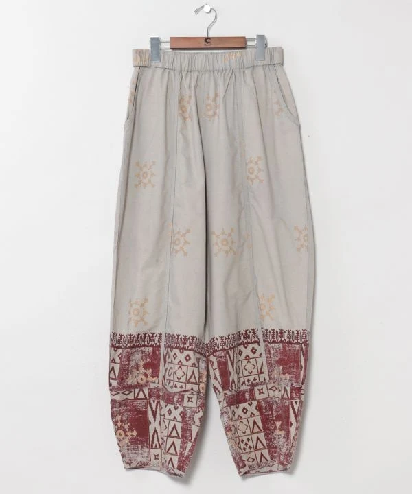 Pantalon homme à imprimé géométrique vintage