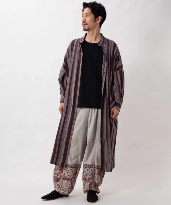 Pantalon homme à imprimé géométrique vintage