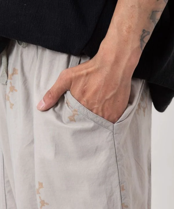 Pantalon homme à imprimé géométrique vintage