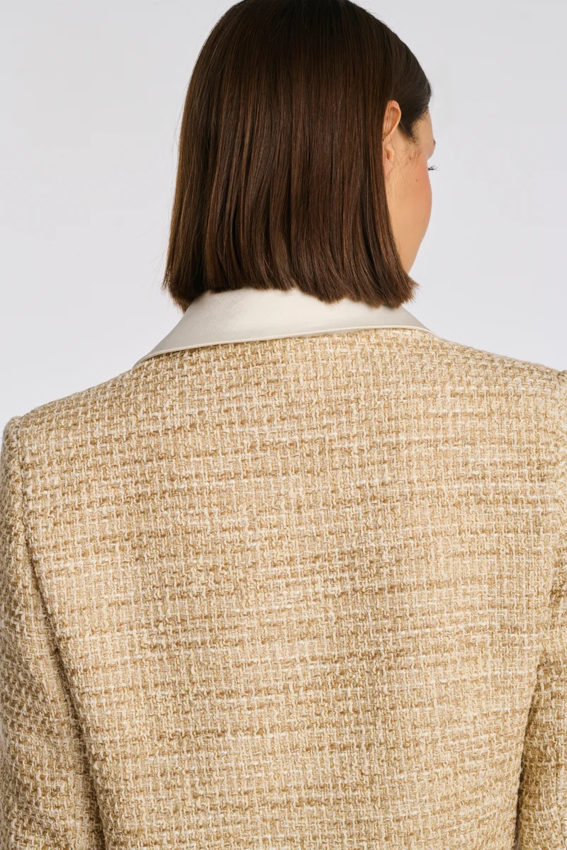 Veste chemise en tweed