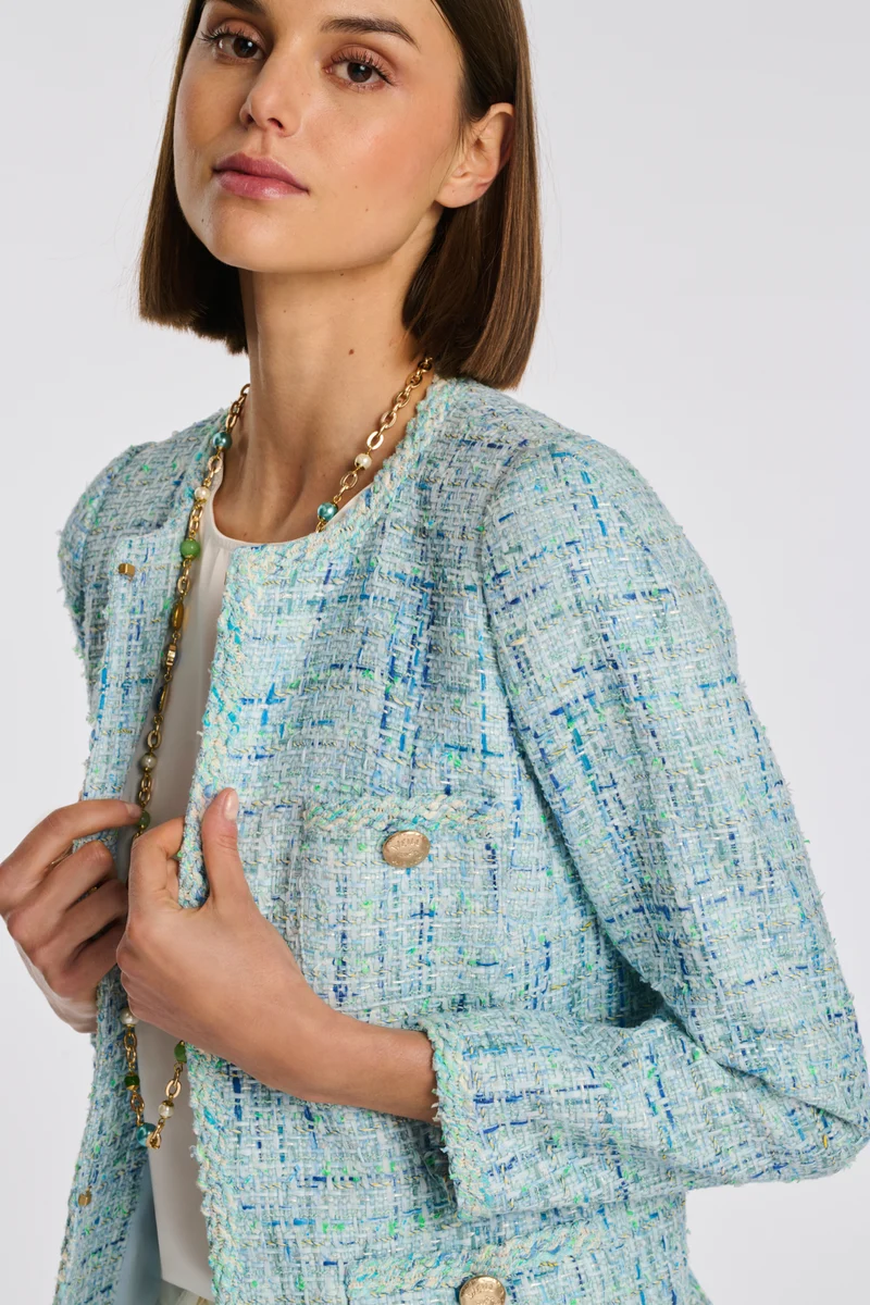 Veste en tweed fantaisie