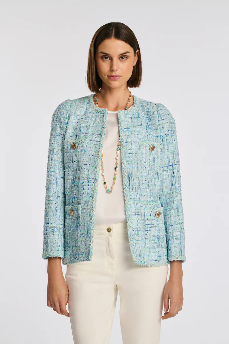 Veste en tweed fantaisie