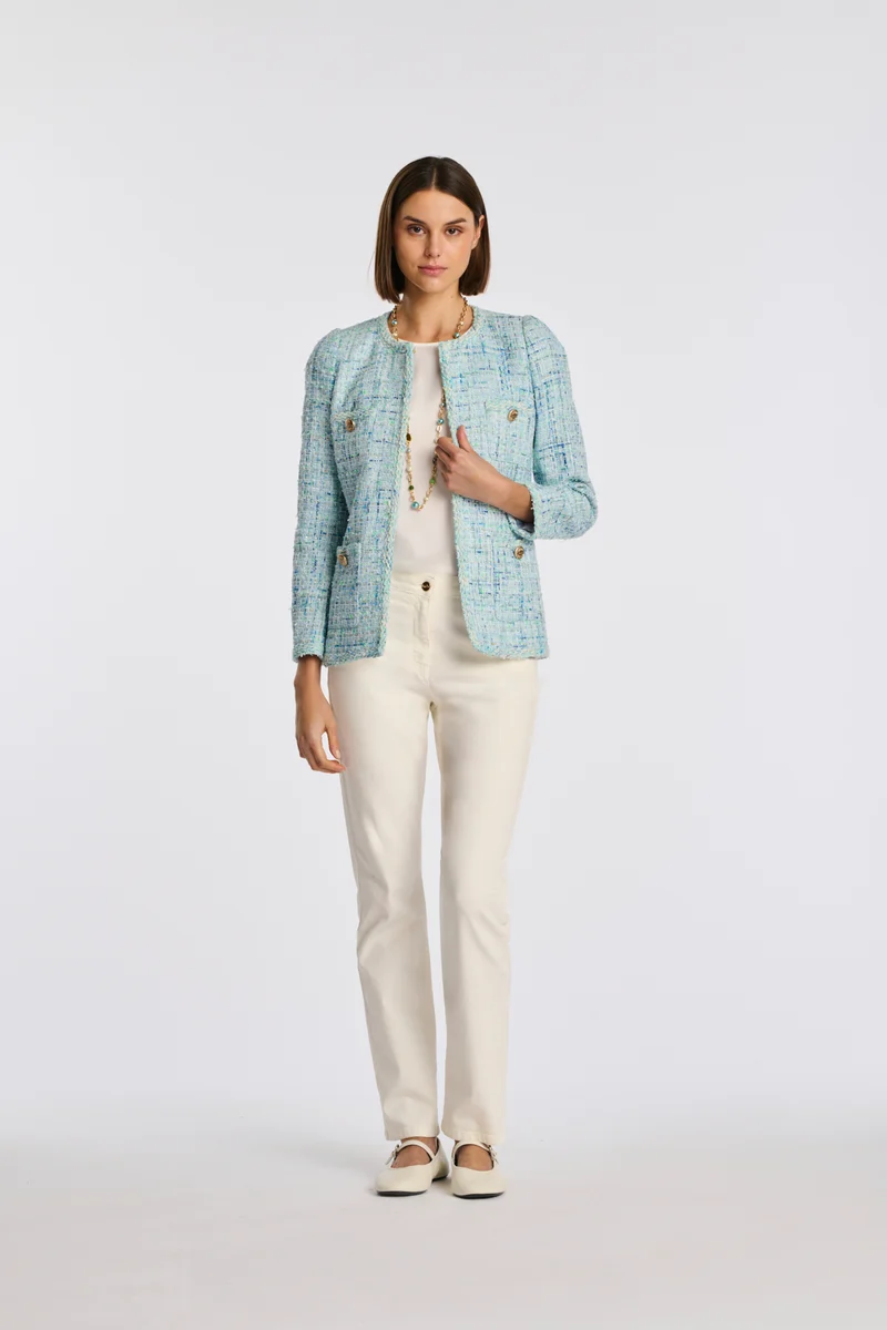 Veste en tweed fantaisie