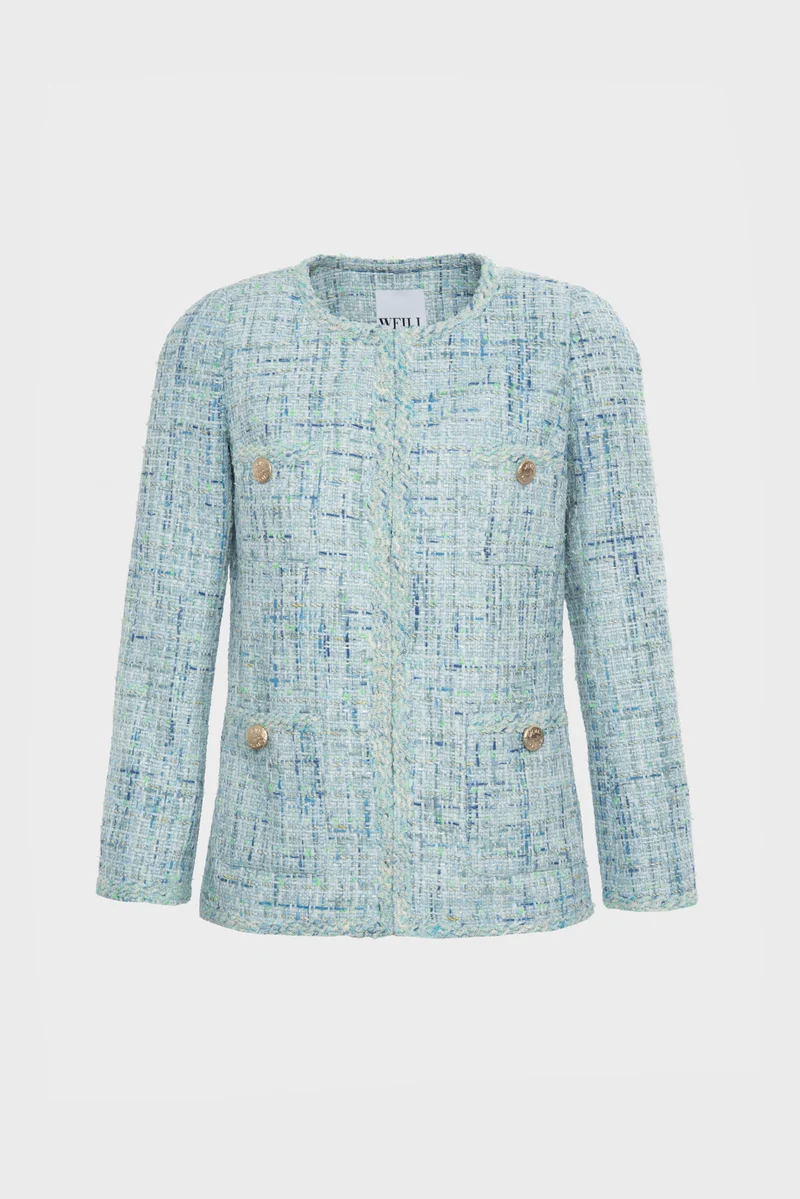 Veste en tweed fantaisie