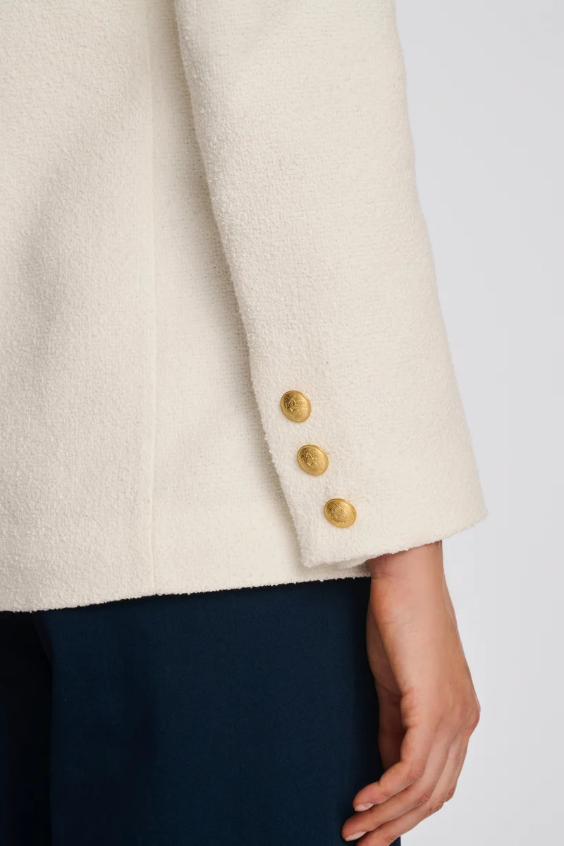 Blazer en bouclette de coton