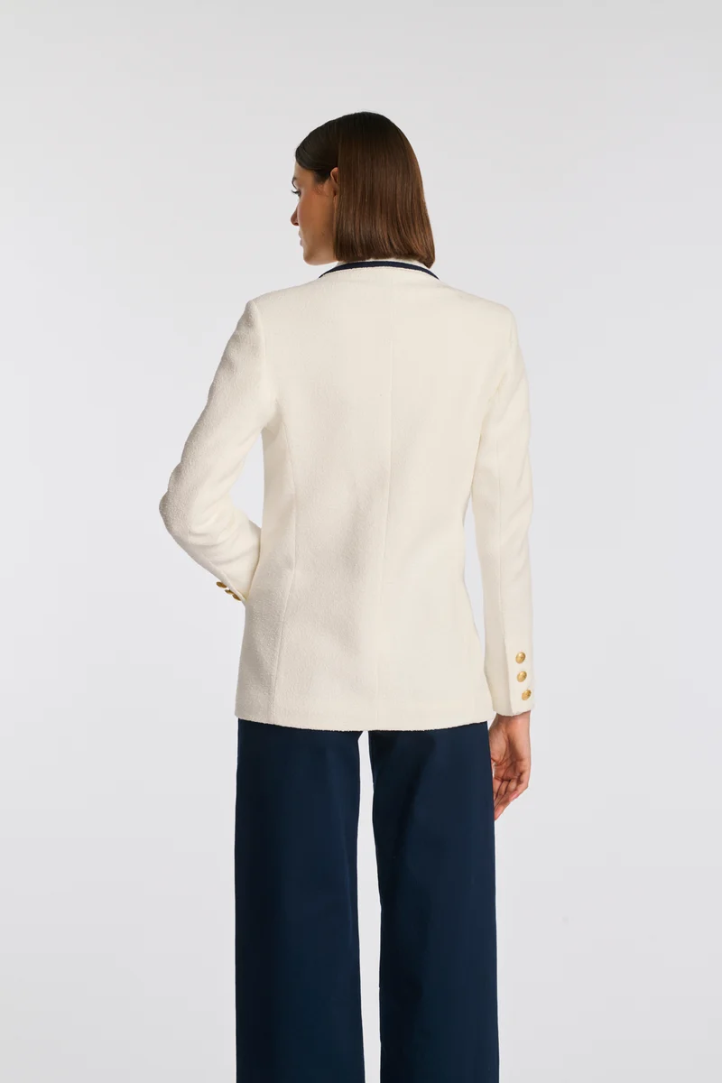 Blazer en bouclette de coton