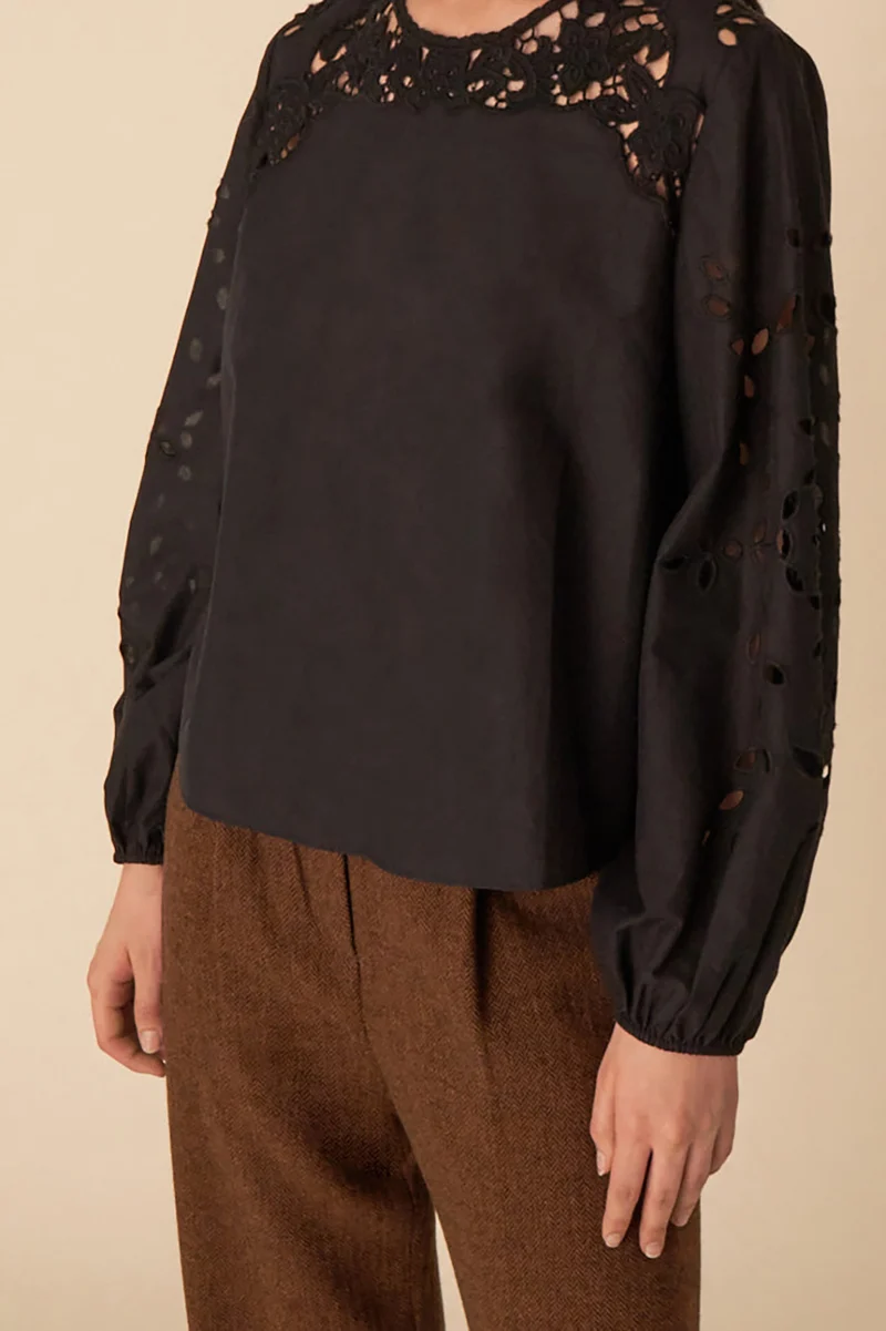 blouse elisa noir